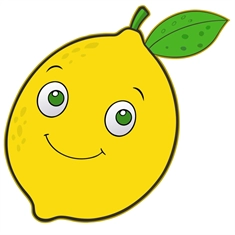 Lemon Classroom Vegetable Transparent Sticker